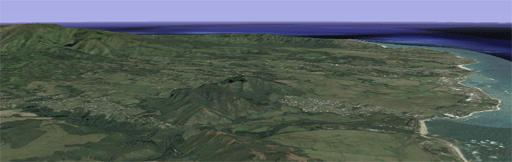eastside kauai from google earth